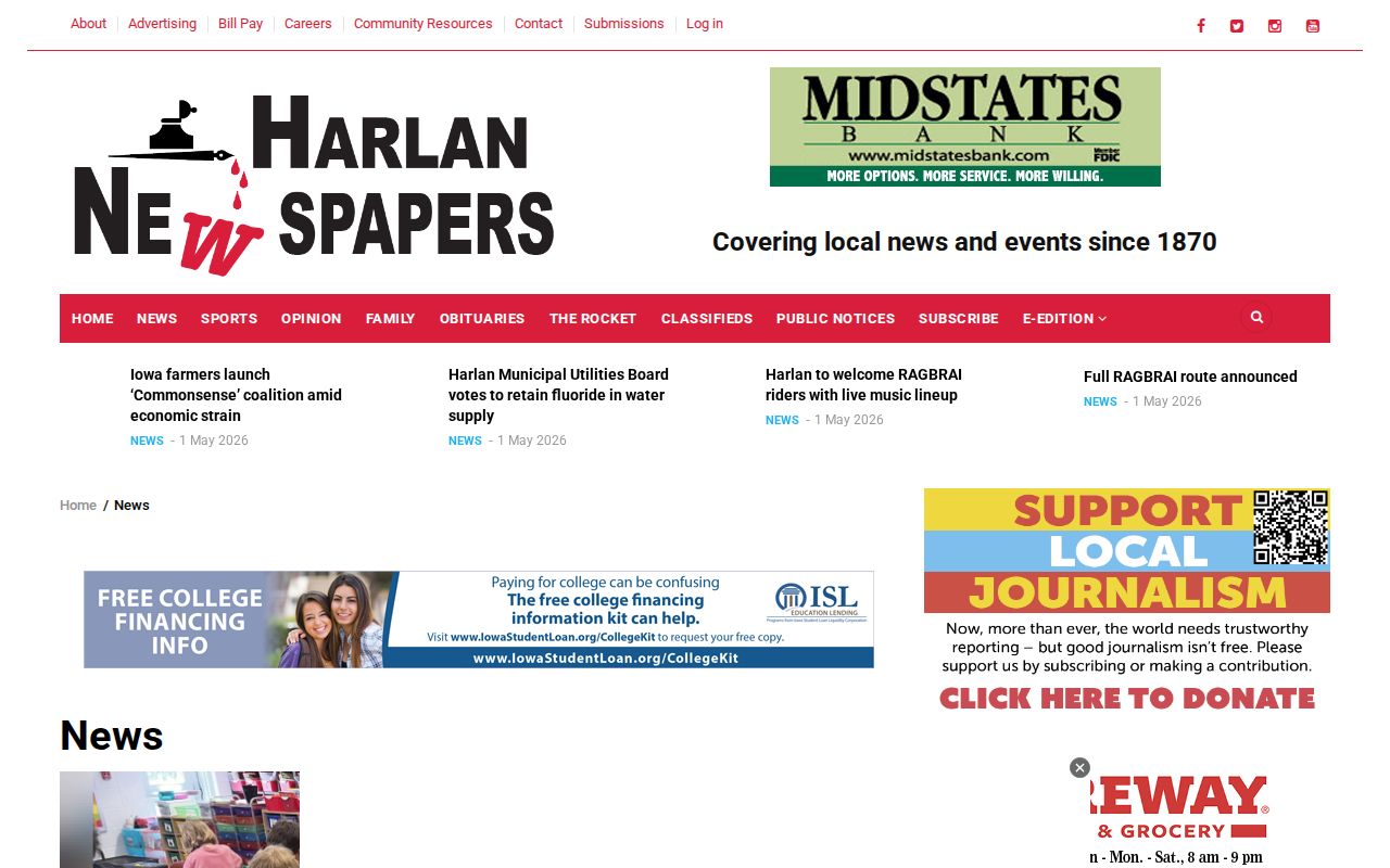 Harlan Newspapers Shelby County local crime and arrest news section