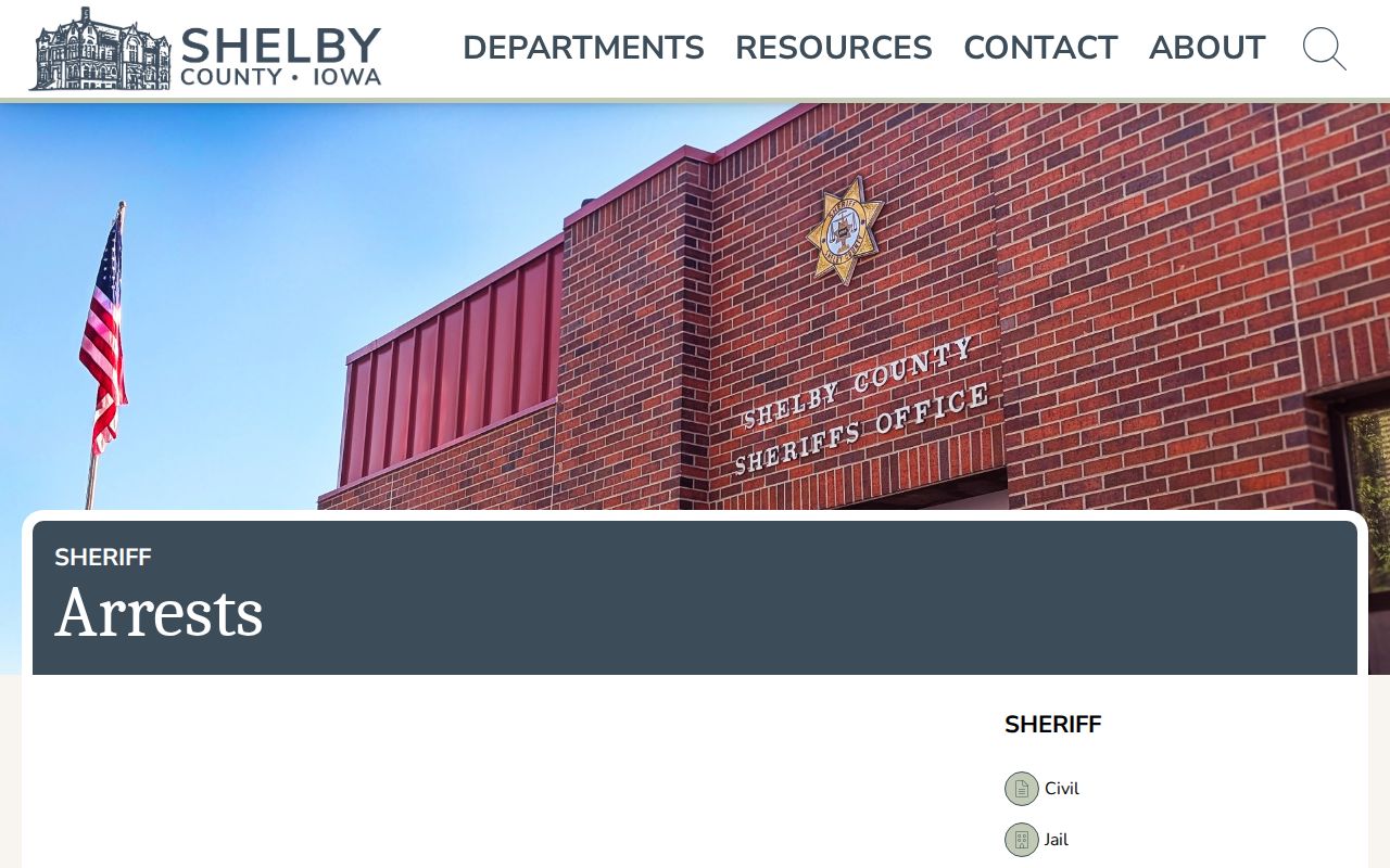 Sheriff recent arrests landing page